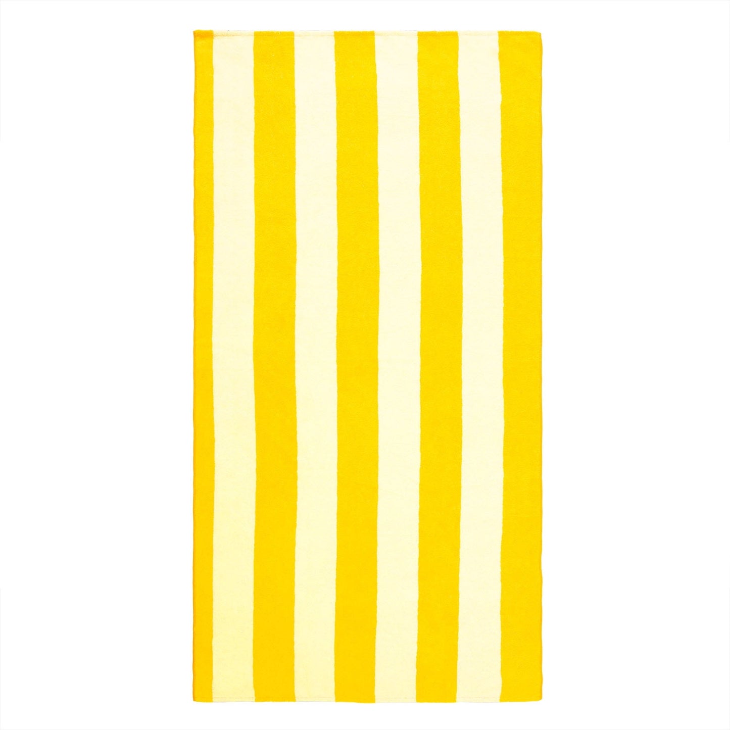 Exclusivo Mezcla Microfiber Cabana Striped Large Beach Towel for Adults (Yellow, 30" x 60")-Soft, Quick Dry, Absorbent, and Plush