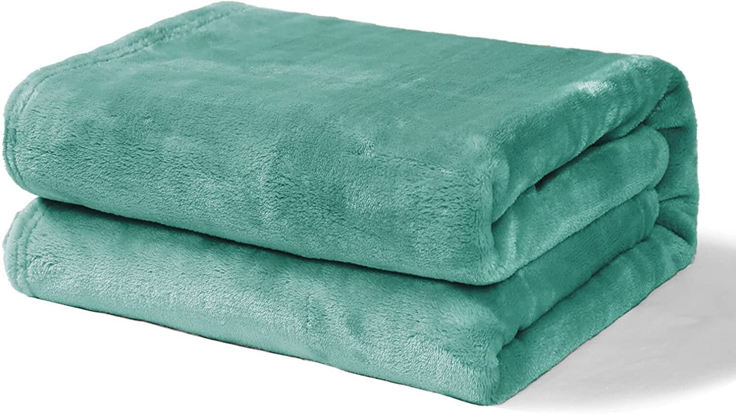 Exclusivo Mezcla Soft Lightweight Fleece Baby Blanket Throw Blanket for Boys, Girls, Toddler and Kids Nap Blankets for Crib Bedding, Nursery, and Security (40x50 inches, Celadon)